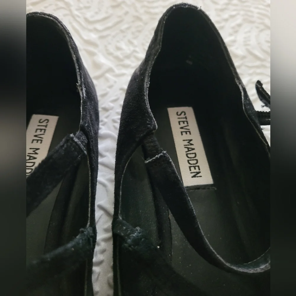 Steve Madden Sz 8 black flats - Picture 4 of 6
